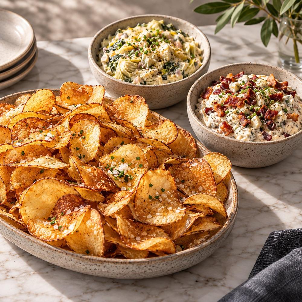 House-Made Potato Chips & Dips